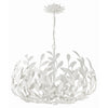 Crystorama Broche 27'' Chandelier in Matte White - Additional View