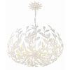 Crystorama Broche 27'' Chandelier in Matte White - Additional View