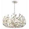Crystorama Broche 27'' Chandelier in Antique Silver - Front View