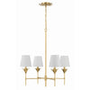 Crystorama Broche 28'' Chandelier in Antique Gold - Additional View