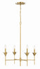 534-GA Broche 4 Light Chandelier | Alternate Image