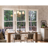 Crystorama Broche 28'' Chandelier in Antique Gold - Lifestyle View