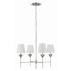 Crystorama Broche 28'' Chandelier in Antique Silver - Additional View