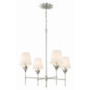 Crystorama Broche 28'' Chandelier in Antique Silver - Additional View