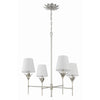 Crystorama Broche 28'' Chandelier in Antique Silver - Additional View