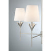 Crystorama Broche 28'' Chandelier in Antique Silver - Additional View