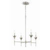 Crystorama Broche 28'' Chandelier in Antique Silver - Additional View