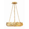 Crystorama Broche 18'' LED Chandelier in Antique Gold - Additional View