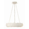 Crystorama Broche 18'' LED Chandelier in Matte White - Additional View
