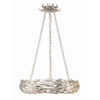 Crystorama Broche 18'' LED Chandelier in Antique Silver - Additional View