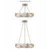 Crystorama Broche 18'' LED Chandelier in Antique Silver - Additional View