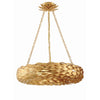 Crystorama Broche 24'' Semi Flush Mount in Antique Gold - Additional View