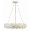 Crystorama Broche 24'' Chandelier in Matte White - Additional View