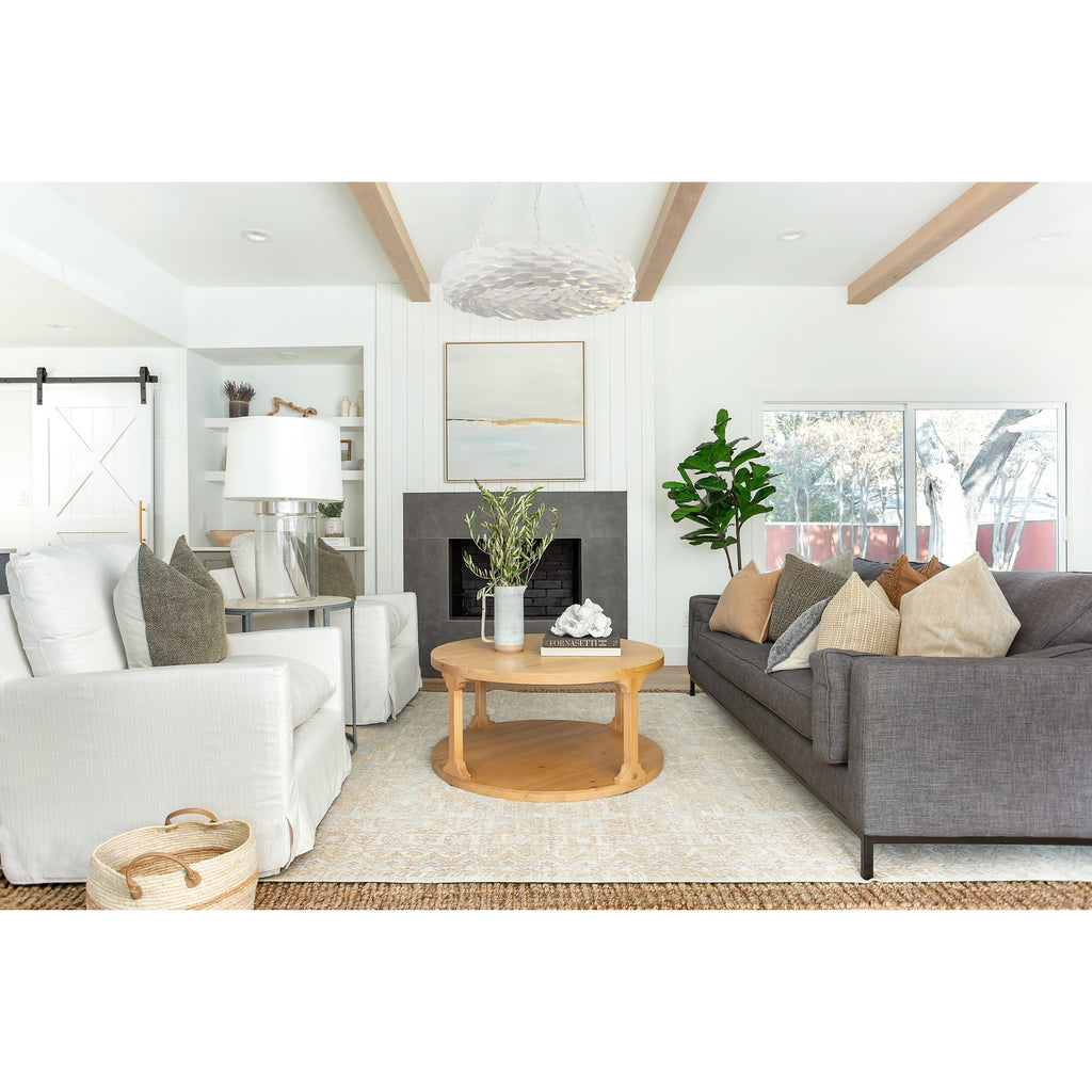 Crystorama Broche 24'' Chandelier in Matte White - Lifestyle View
