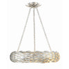 Crystorama Broche 24'' Chandelier in Antique Silver - Additional View