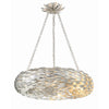 Crystorama Broche 24'' Chandelier in Antique Silver - Additional View