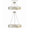 Crystorama Broche 24'' Chandelier in Antique Silver - Additional View