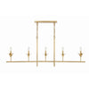 Crystorama Broche 53.5'' Linear Chandelier in Antique Gold - Additional View