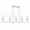 Crystorama Broche 53.5'' Linear Chandelier in Antique Silver - Additional View