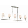 Crystorama Broche 53.5'' Linear Chandelier in Antique Silver - Additional View