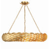 Crystorama Broche 33.5'' Chandelier in Antique Gold - Additional View