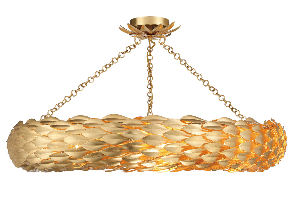 538-GA_CEILING Broche 33.5'' Semi Flush Mount | Main Image