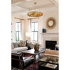 Crystorama Broche 33.5'' Chandelier in Antique Gold - Lifestyle View