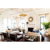 Crystorama Broche 33.5'' Chandelier in Antique Gold - Lifestyle View
