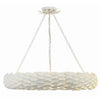 Crystorama Broche 33.5'' Chandelier in Matte White - Additional View