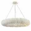 Crystorama Broche 33.5'' Chandelier in Matte White - Additional View