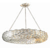 Crystorama Broche 33.5'' Chandelier in Antique Silver - Additional View