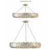 Crystorama Broche 33.5'' Semi Flush Mount in Antique Silver - Additional View