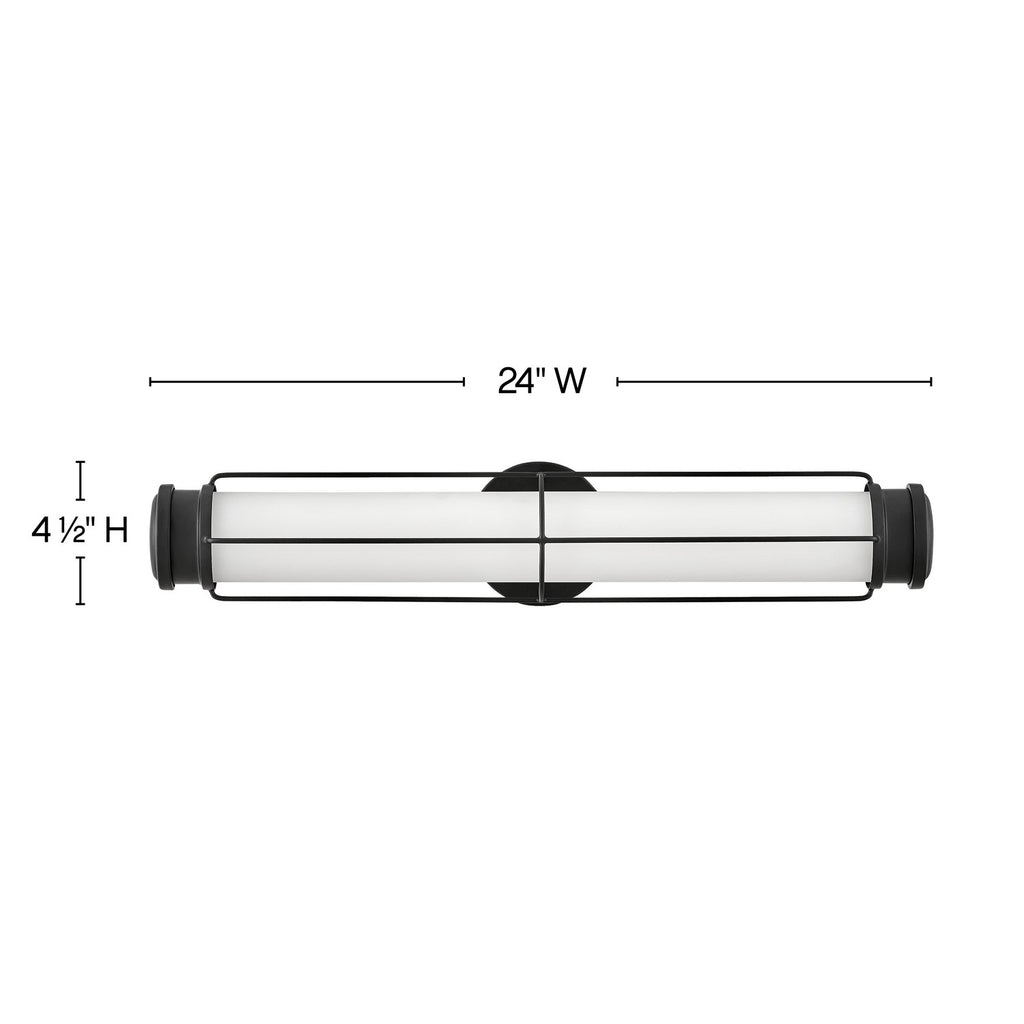 54302BK Saylor LED Light Bath|Dimensions Image