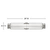 54302PN Saylor LED Light Bath|Dimensions Image