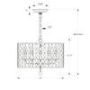 Crystorama Layla 18'' Chandelier - Product Dimensions