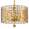 Crystorama Layla 23.75'' Chandelier in Antique Gold - Additional View