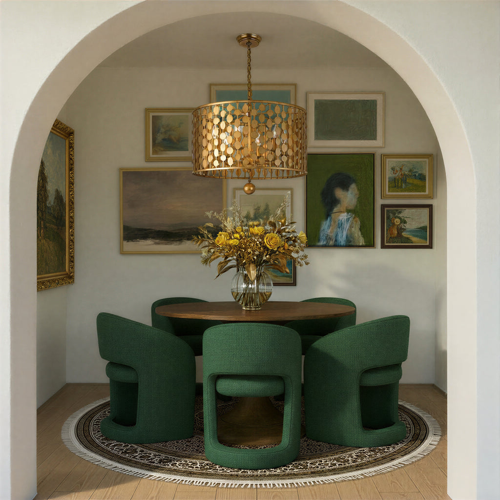 546-GA Layla 23.75'' Chandelier | Lifestyle Image