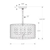 Crystorama Layla 23.75'' Chandelier - Product Dimensions