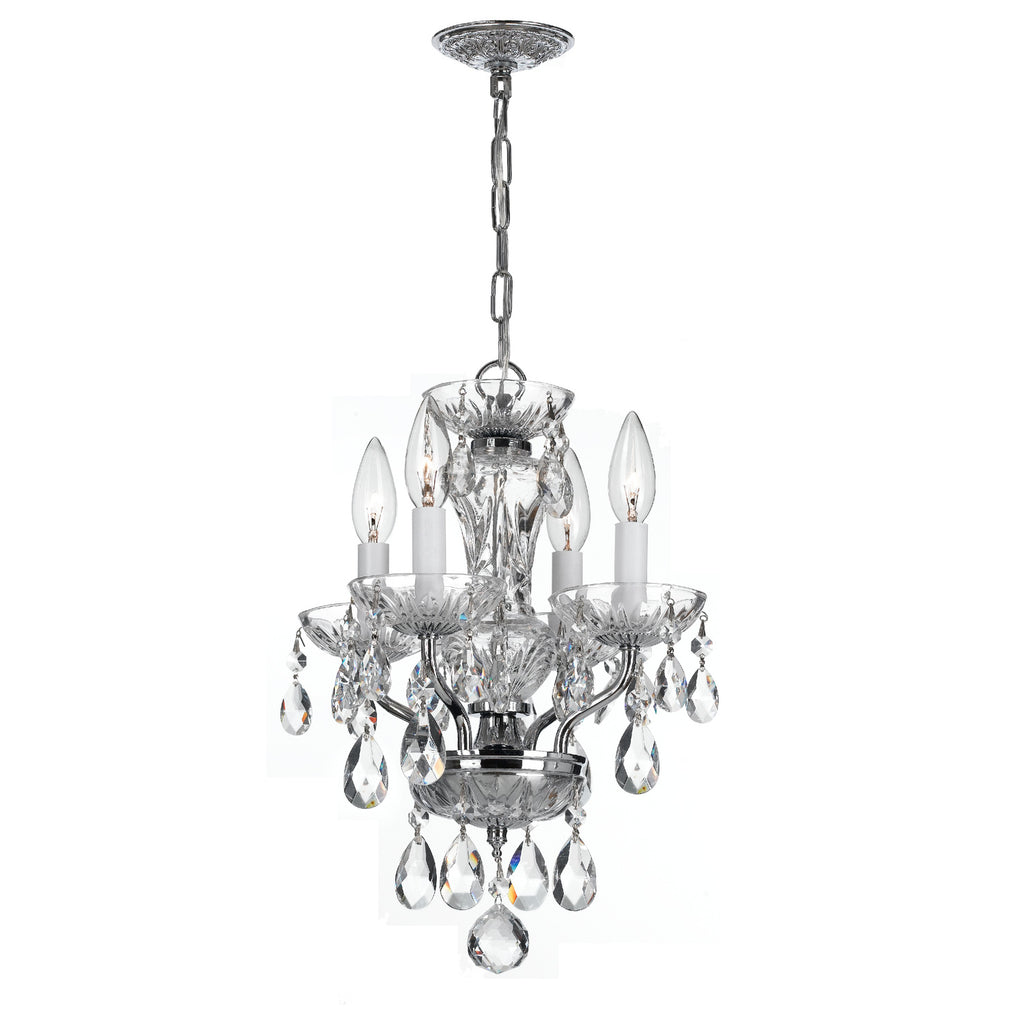 Crystorama Welton 11'' Chandelier in Polished Chrome - Front View