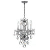 Crystorama Welton 11'' Chandelier in Polished Chrome - Front View