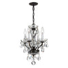 Crystorama Welton 11'' Chandelier in English Bronze - Front View