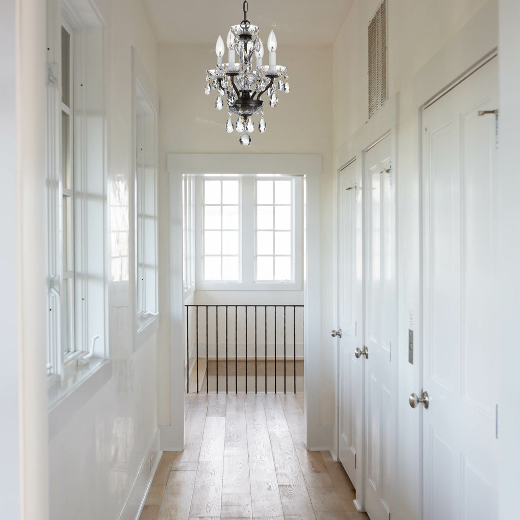 Crystorama Welton 11'' Chandelier in English Bronze - Lifestyle View