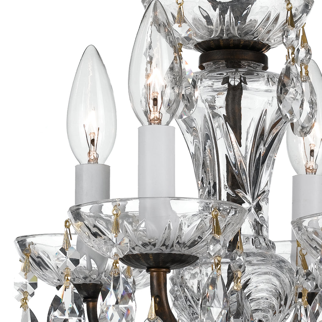 Crystorama Welton 11'' Chandelier in English Bronze - Additional View