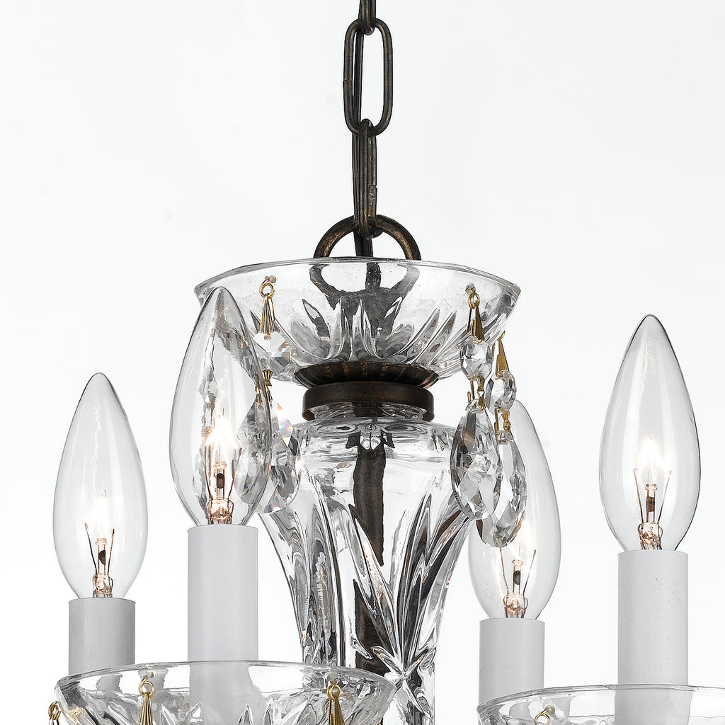 Crystorama Welton 11'' Chandelier in English Bronze - Additional View