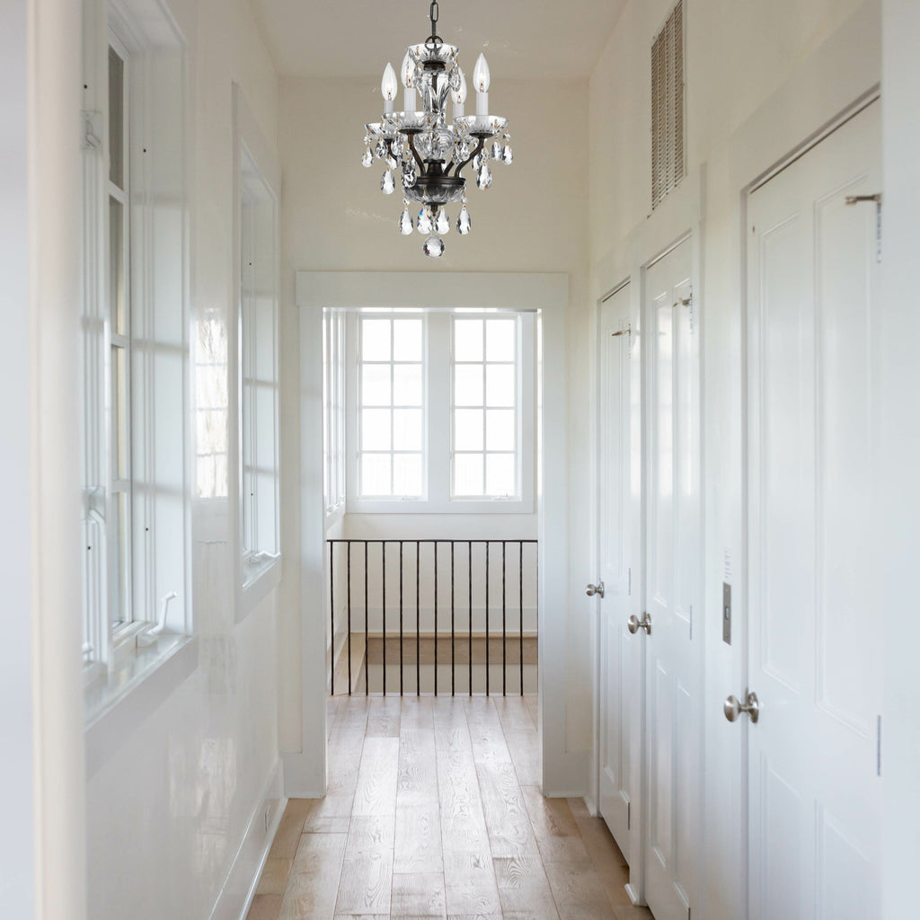 Crystorama Welton 11'' Chandelier in English Bronze - Lifestyle View