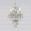 Crystorama Welton 11'' Chandelier in Wet White - Lifestyle View