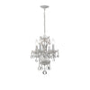 Crystorama Welton 11'' Chandelier in Wet White - Front View