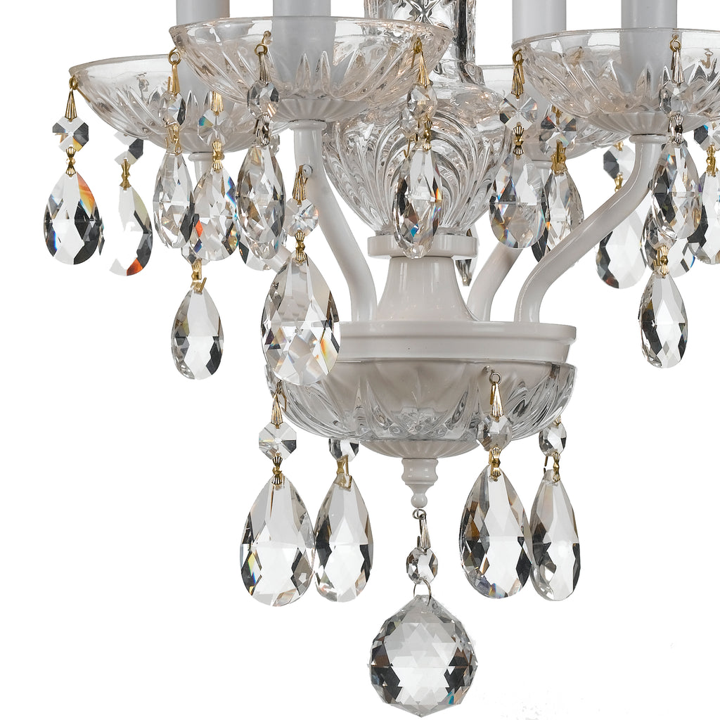Crystorama Welton 11'' Chandelier in Wet White - Additional View