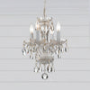 Crystorama Welton 11'' Chandelier in Wet White - Lifestyle View