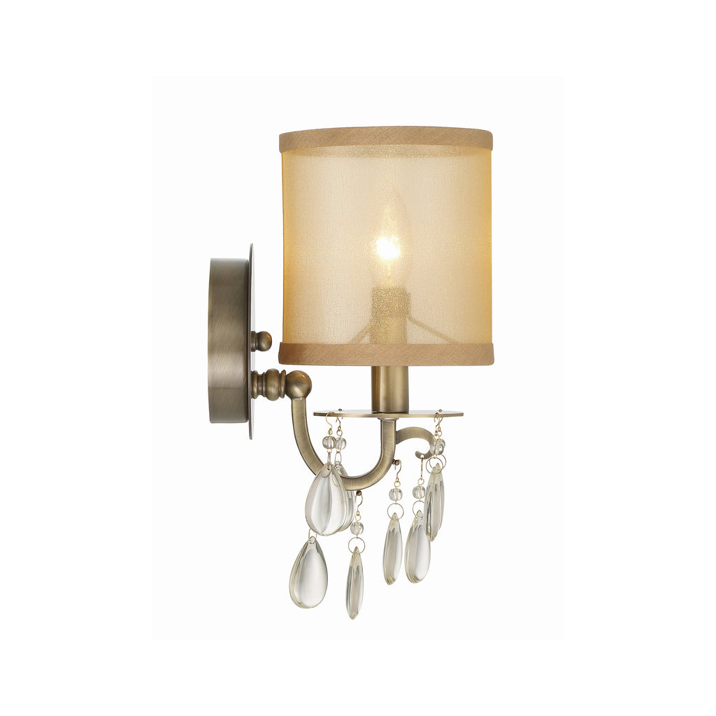 Crystorama Hampton 5.5'' Sconce in Antique Brass - Additional View